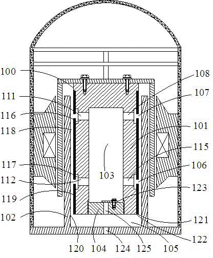 Static pressure gas bearing used for free piston