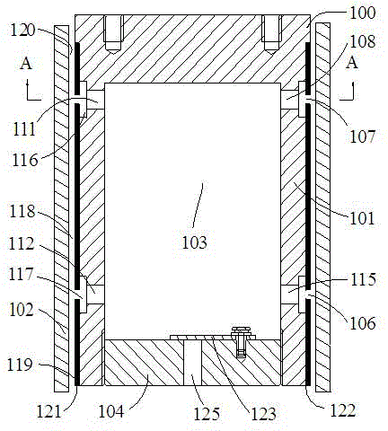 Static pressure gas bearing used for free piston