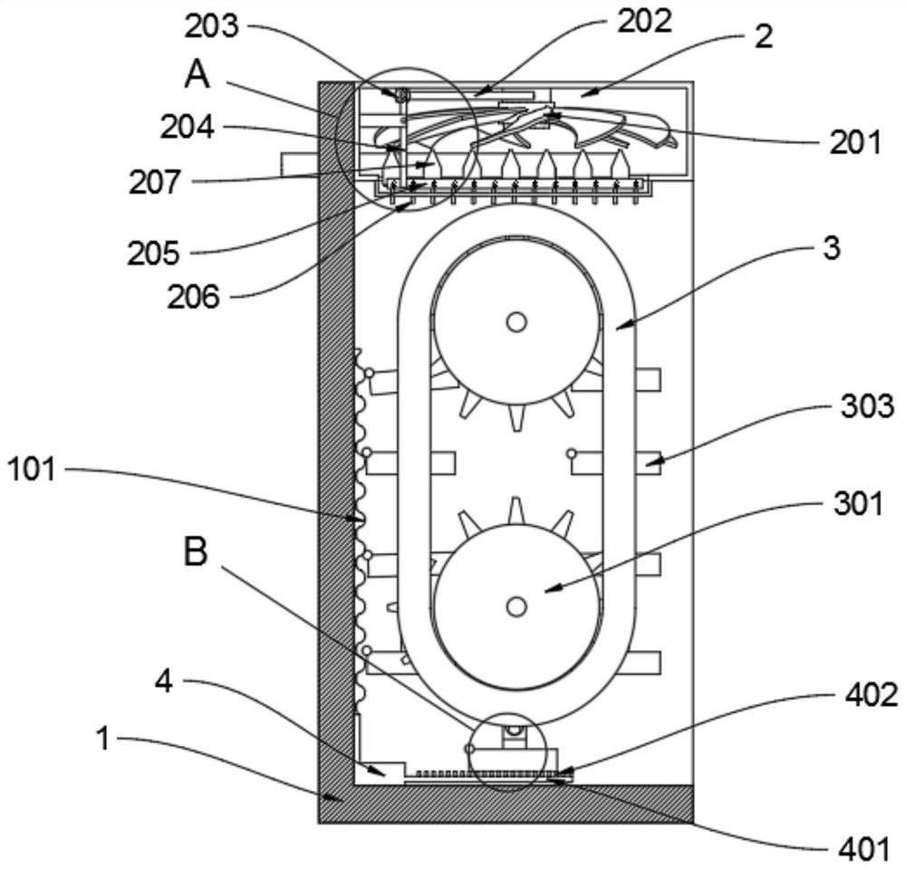 Sterile rapid unfreezing mechanism for food processing workshop