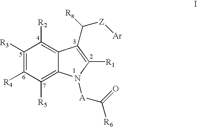 Method of reducing serum glucose and triglyceride levels and for inhibiting angiogenesis using substitute indolealkanoic acids