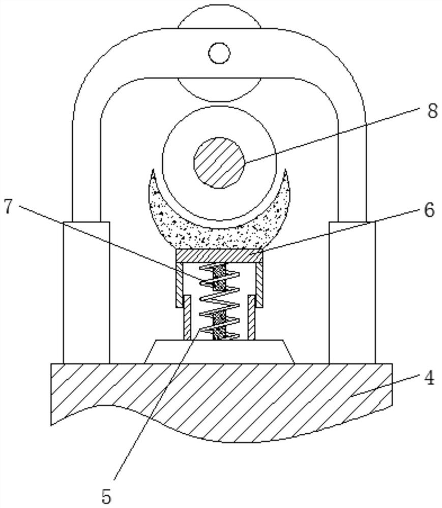 A fixing device for twisting take-up roller based on the principle of two-way screw drive
