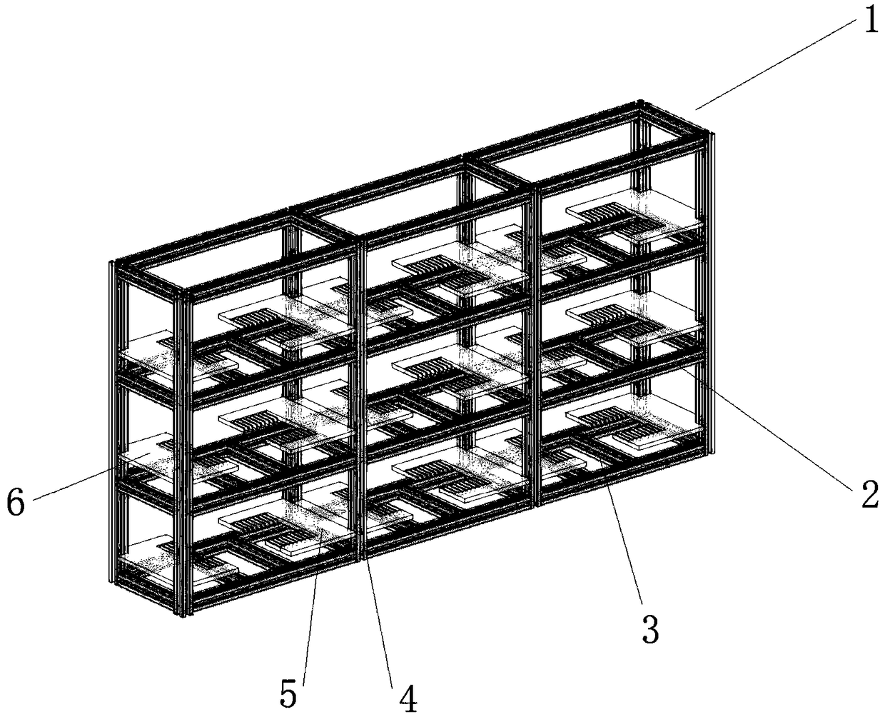 Comb-tooth exchange type stereo parking garage