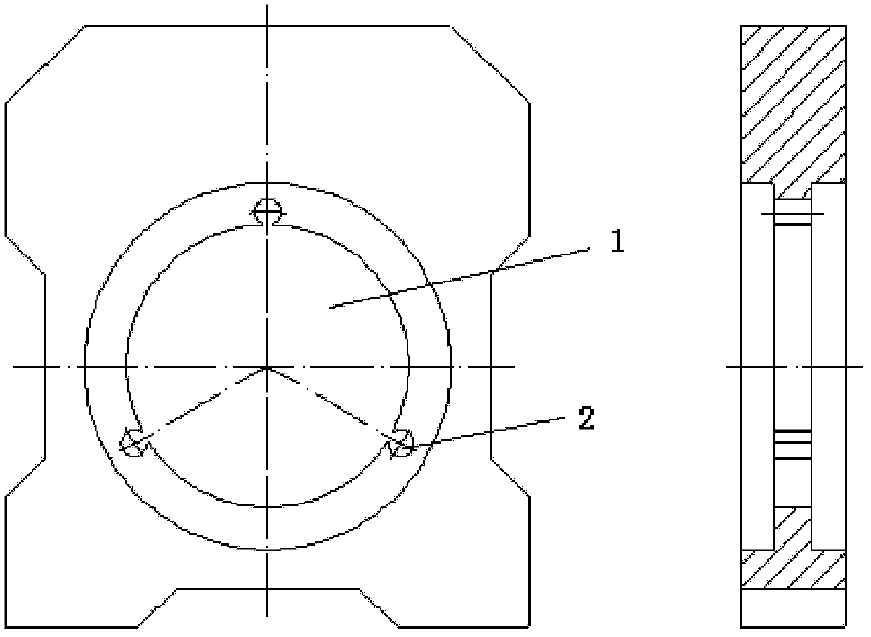 Positioning processing method of cylinder member with large slenderness ratio