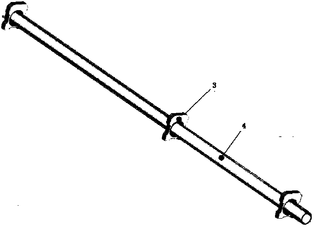 Positioning processing method of cylinder member with large slenderness ratio