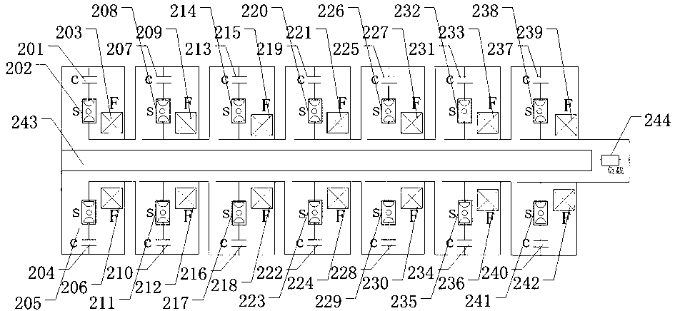 Capacitive voltage division type self-triggering linear transformer driver