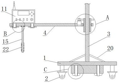 High-monitoring-precision construction site environment dust pollution monitoring device