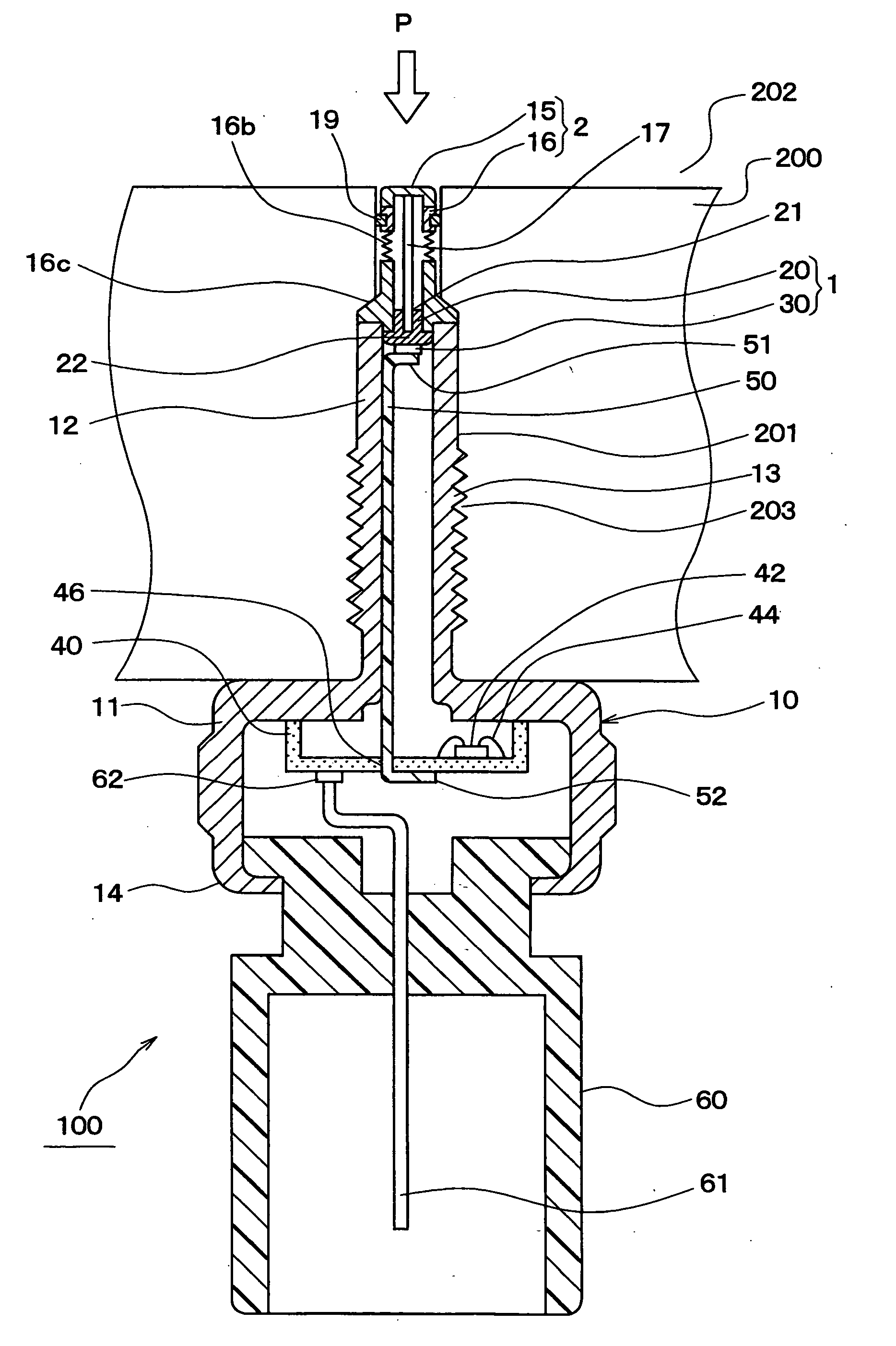 Pressure detection device