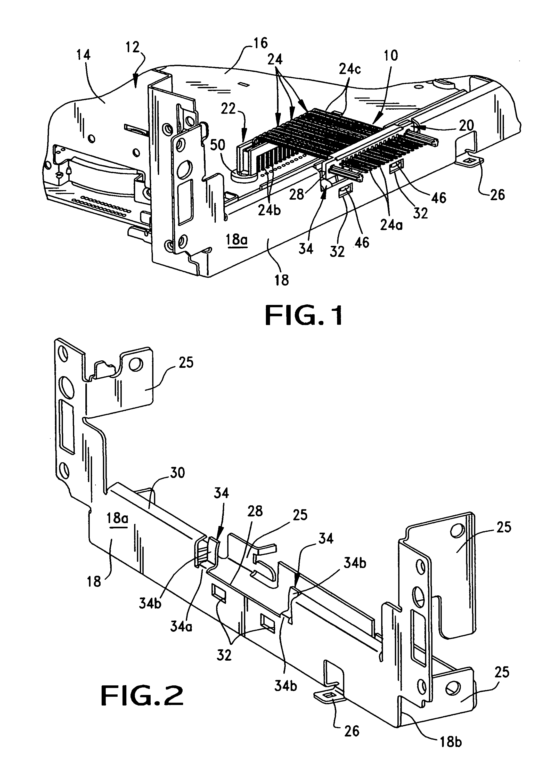 Panel mounted electrical connector system