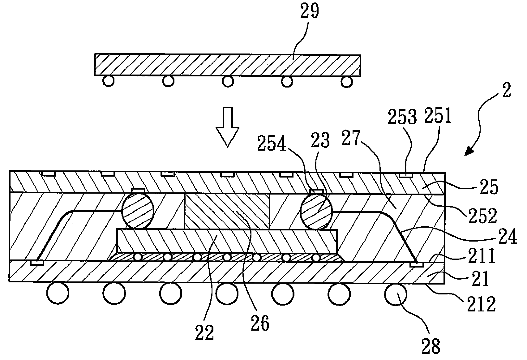 Stackable semiconductor package and the method for making the same