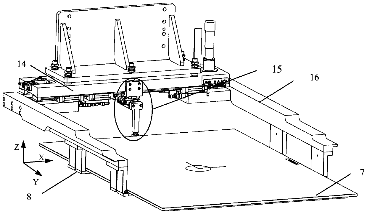 A reticle y-direction positioning device and method and a reticle transfer system