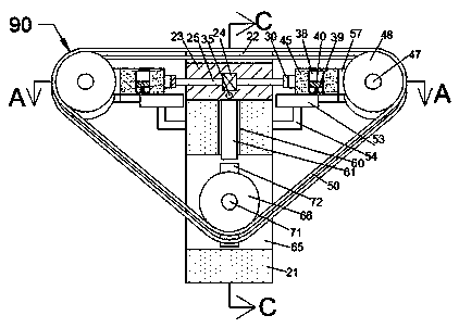 Aluminum alloy section mechanical polishing device