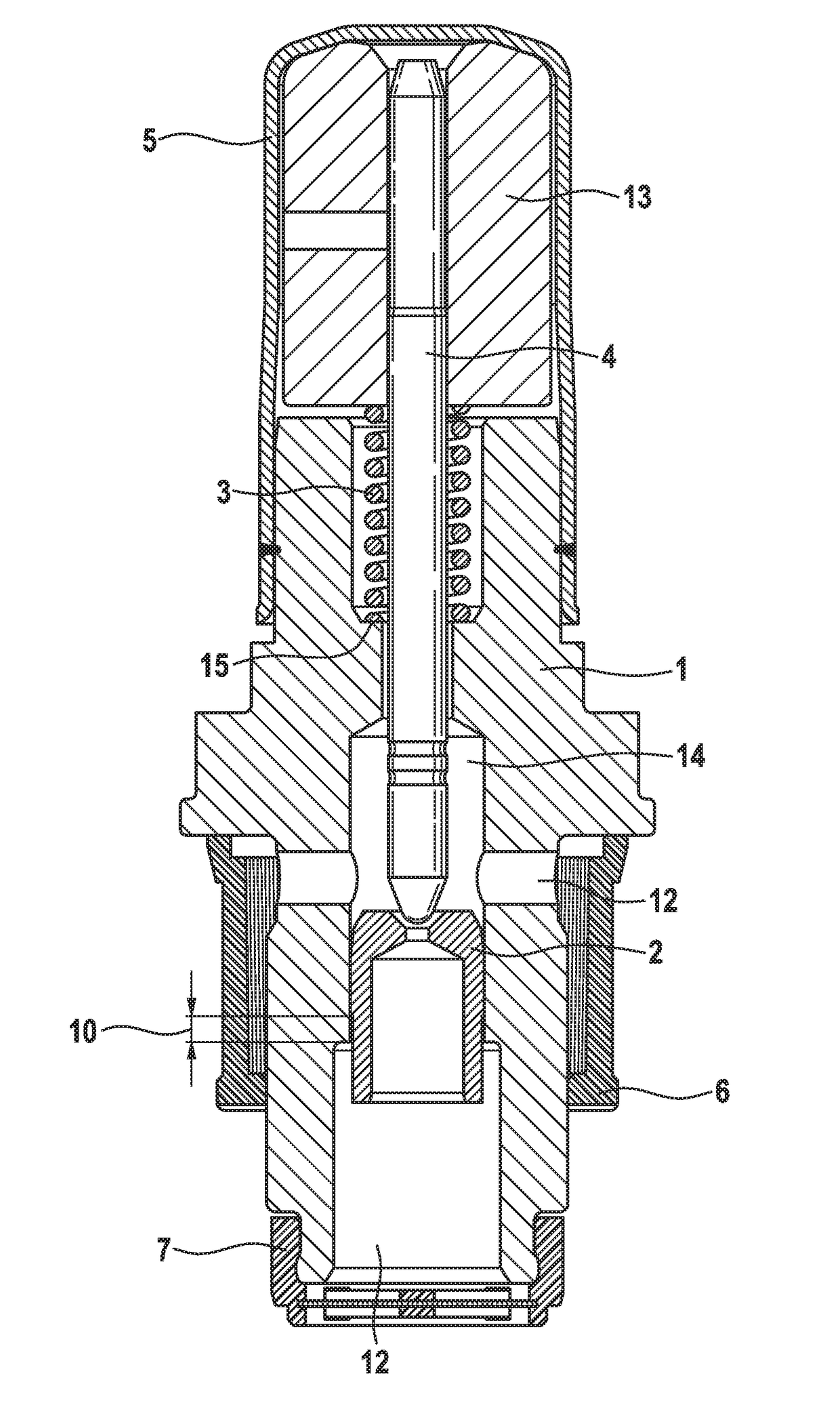 Solenoid valve, in particular for slip-regulated motor-vehicle brake systems