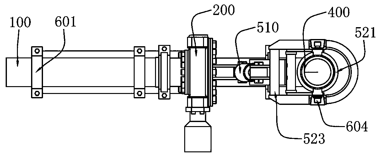 Terminal mechanism for concrete distributor and multi-degree-of-freedom concrete distribution system