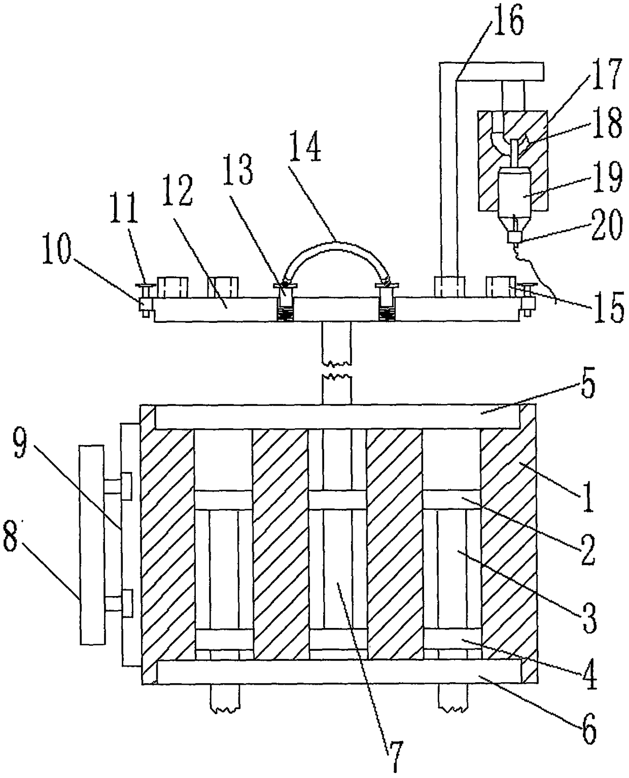 Children transfusion fixing device for pediatric medical treatment