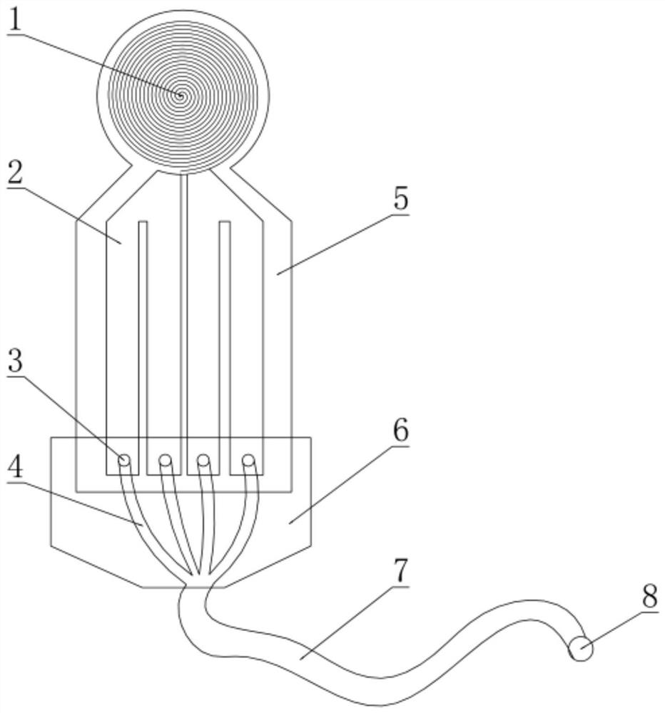 Probe for measuring thermal conductivity and preparation method thereof