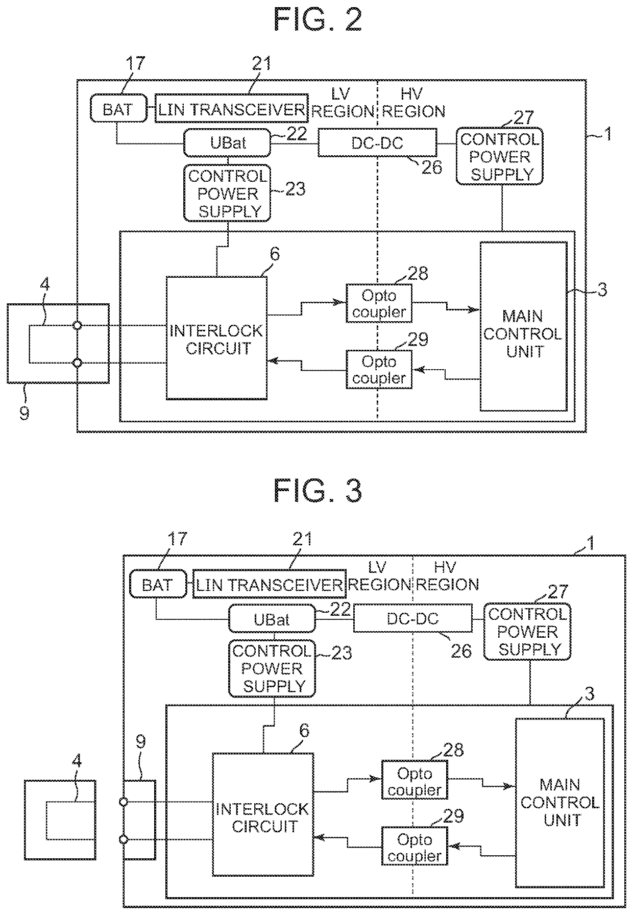 High-voltage apparatus control device