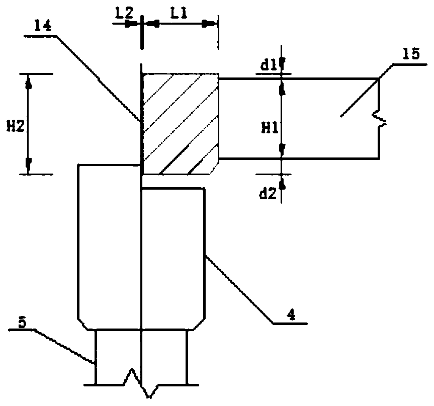 Road bridge prefabricated small box girder type invisible cap beam temporary support system and construction method thereof