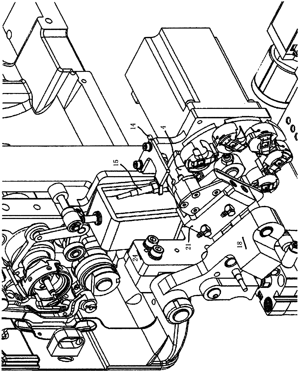 Sewing machine with a bobbin case changing device