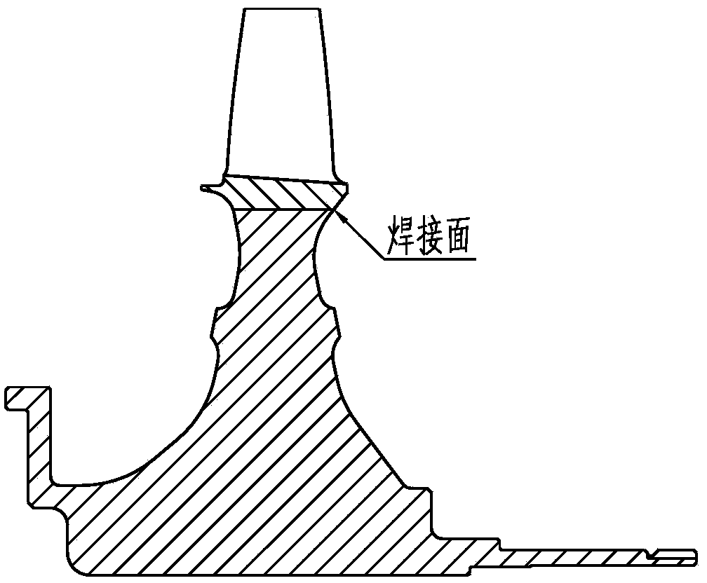 Anti-vibration type dual-alloy turbine blisk and manufacturing method thereof