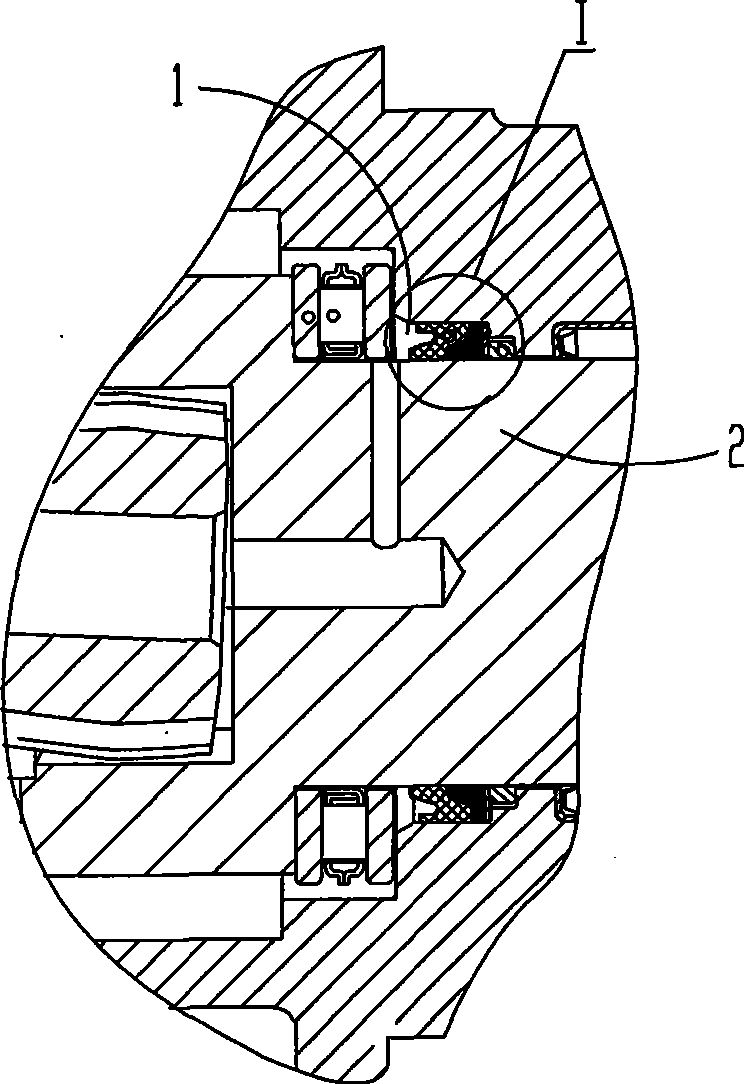 Compound type rotating axle seal