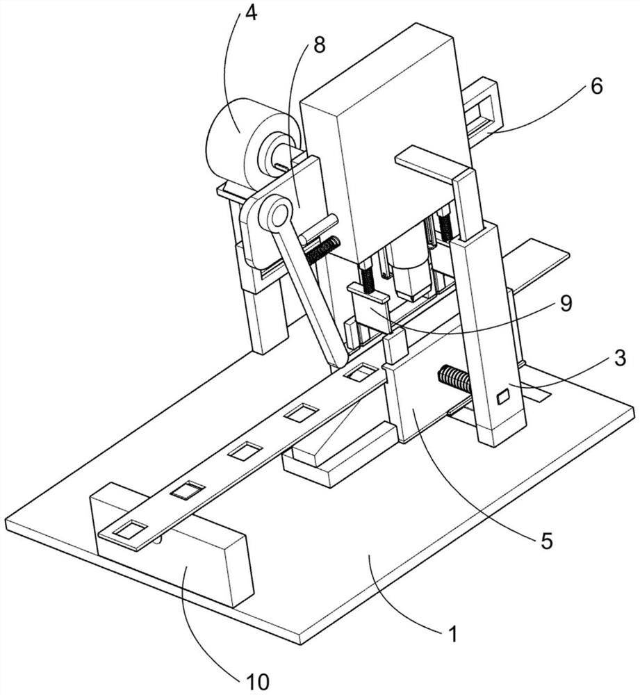 Perforating device suitable for aluminum alloy plates in different shapes