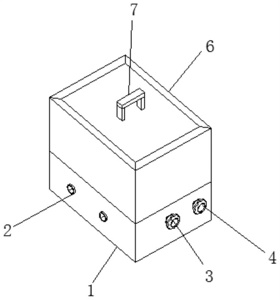 A clamping device for electric polarization of piezoelectric material