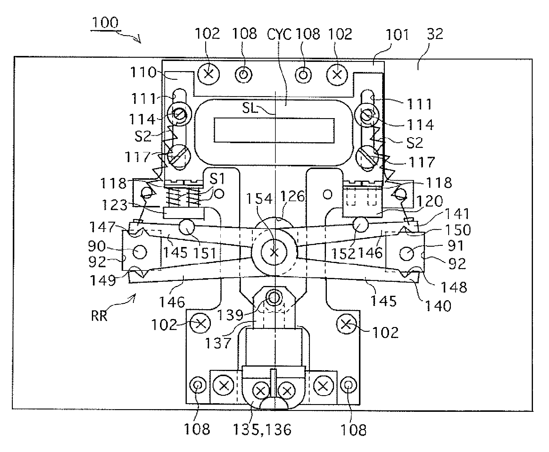 Lock mechanism for stage apparatus