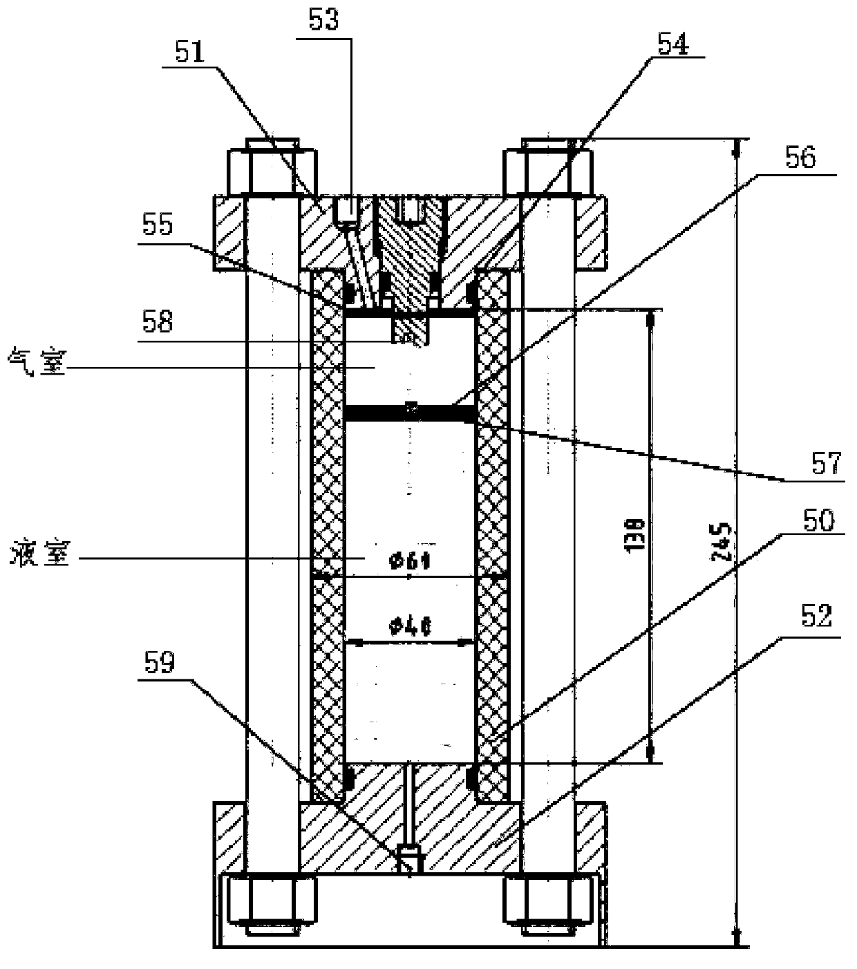 Visual temperature and pressure resistance device, gas-liquid interface mass transfer dissolution measurement device and method