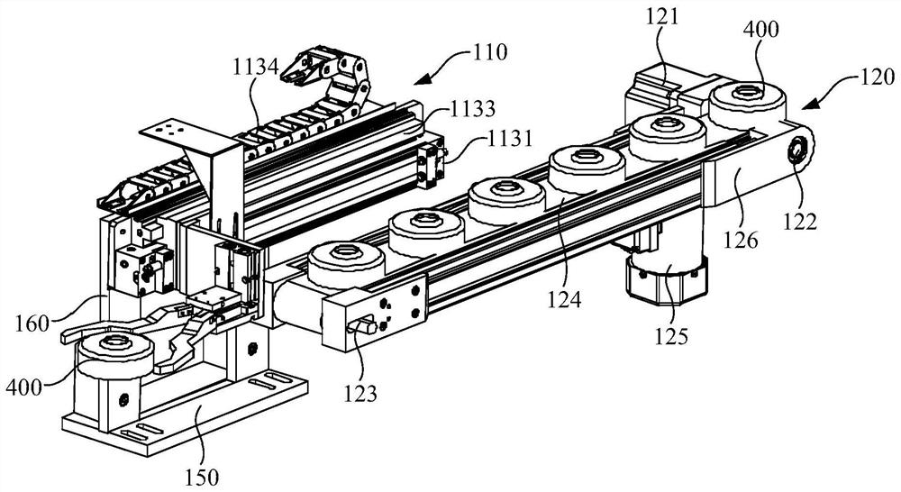 Transfer device, stamping system and stamping method