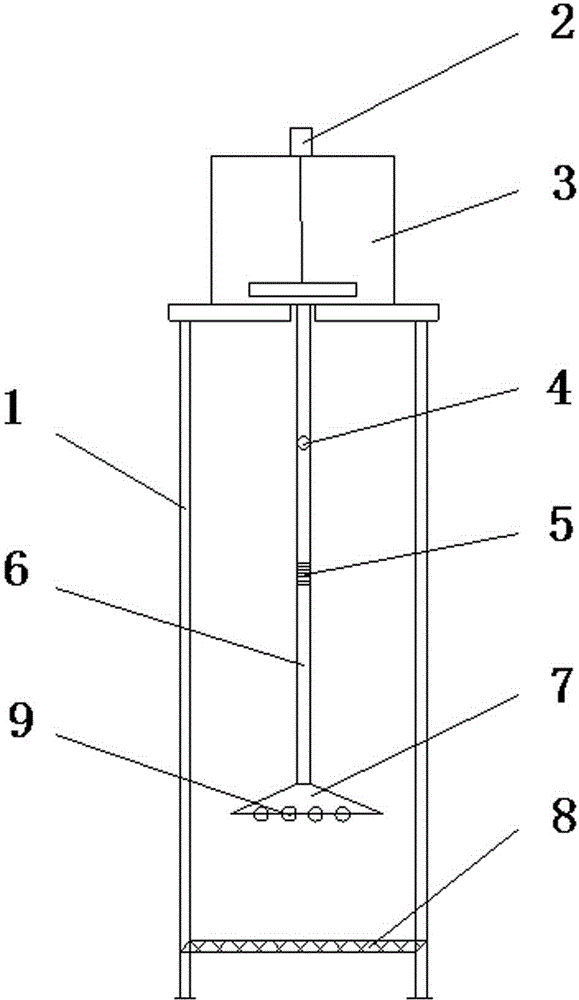 Water purification evaluation method of OGFC (open graded friction course) mixed material on rainfall and device for simulating rainfall