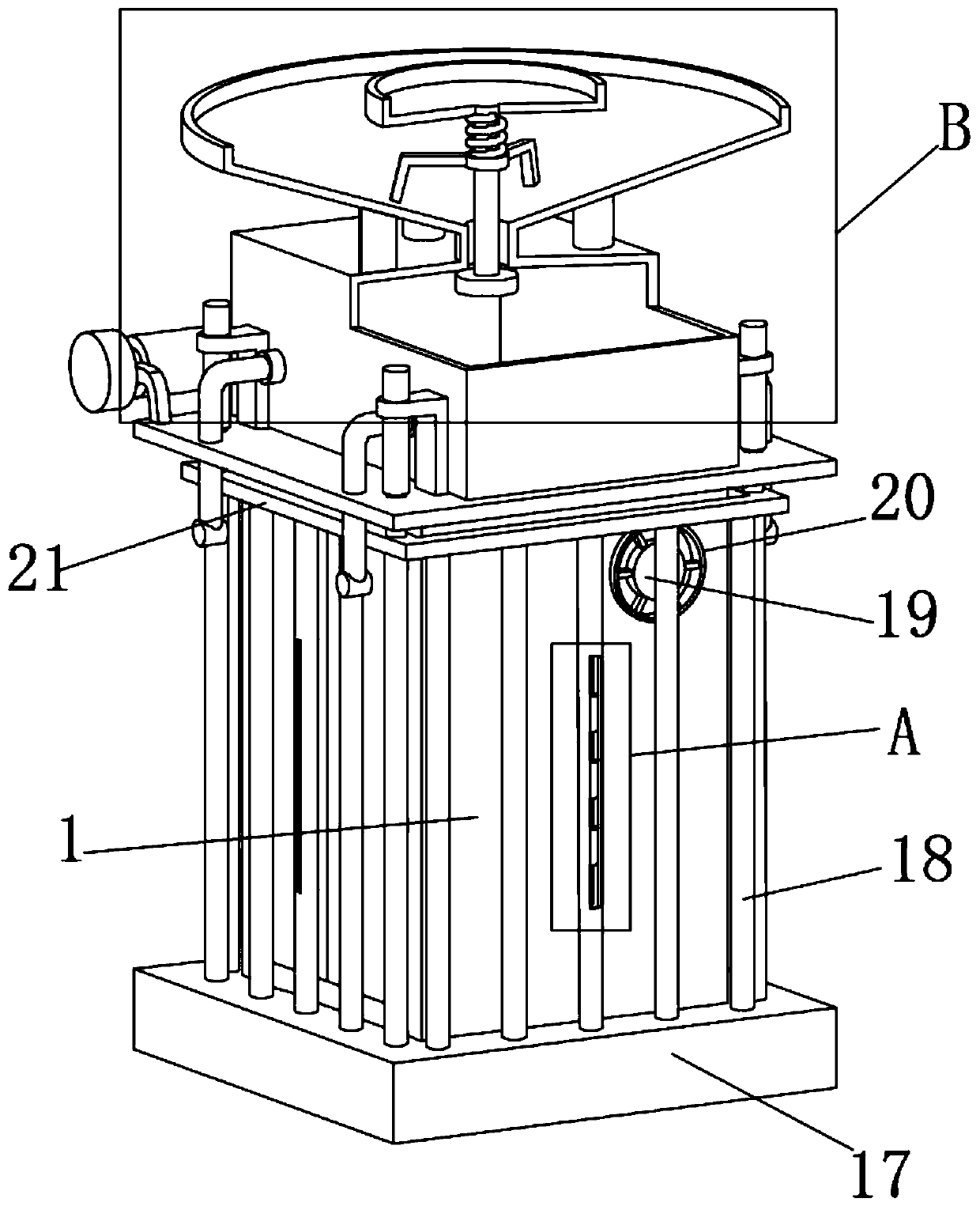 Distribution box protection structure and distribution box