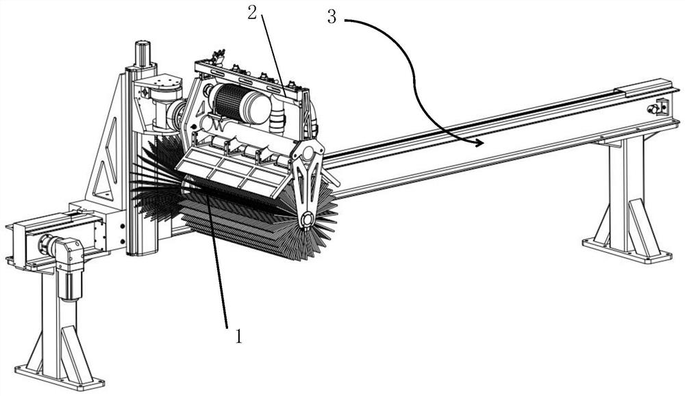 Automatic release agent clearing and spraying equipment for shield segment mould