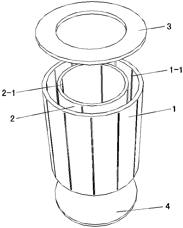 Matched assembly type LED lamp heat dissipation device and assembling method thereof