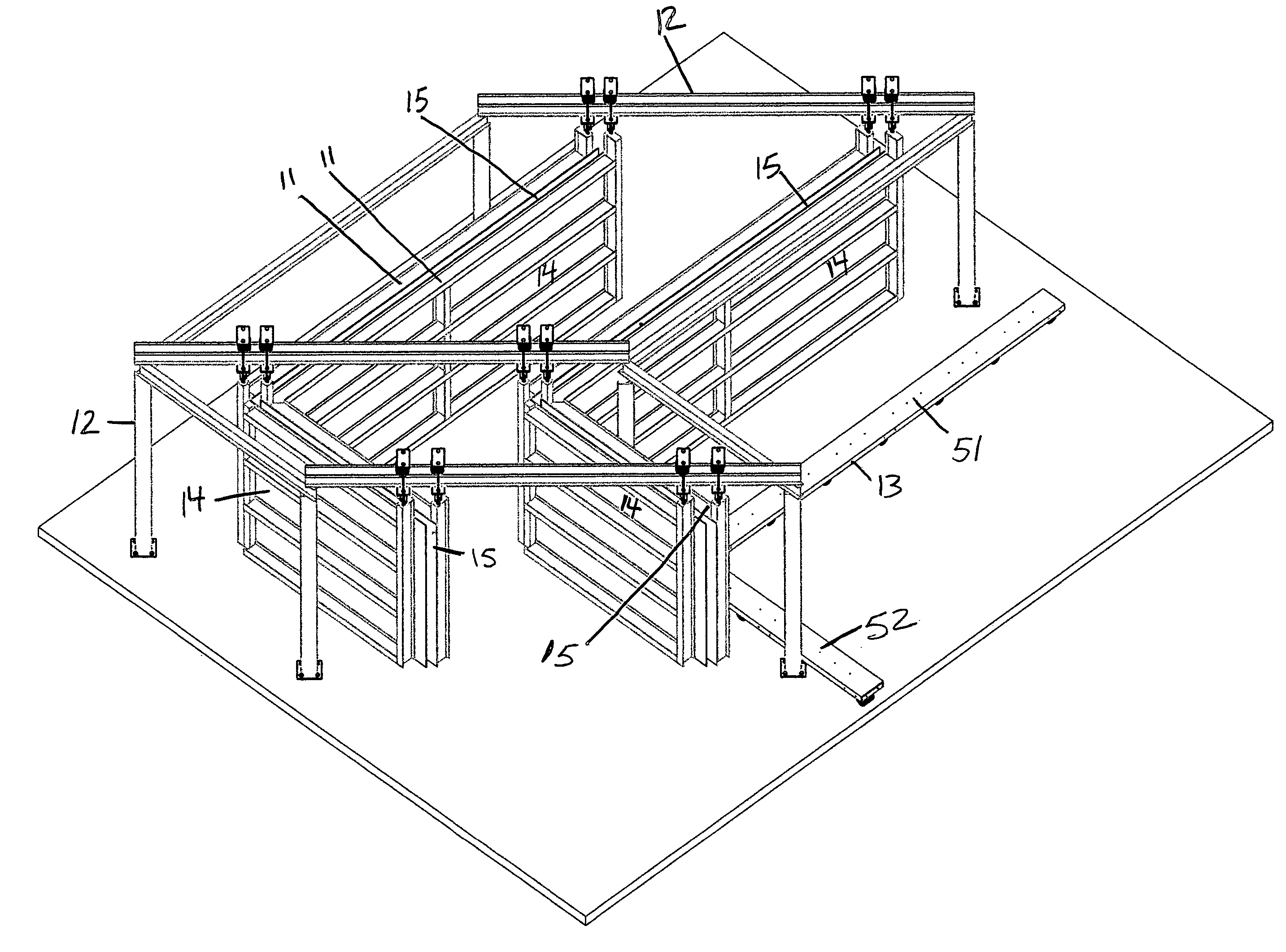 Fast concrete house system for construction of houses and commercial structures