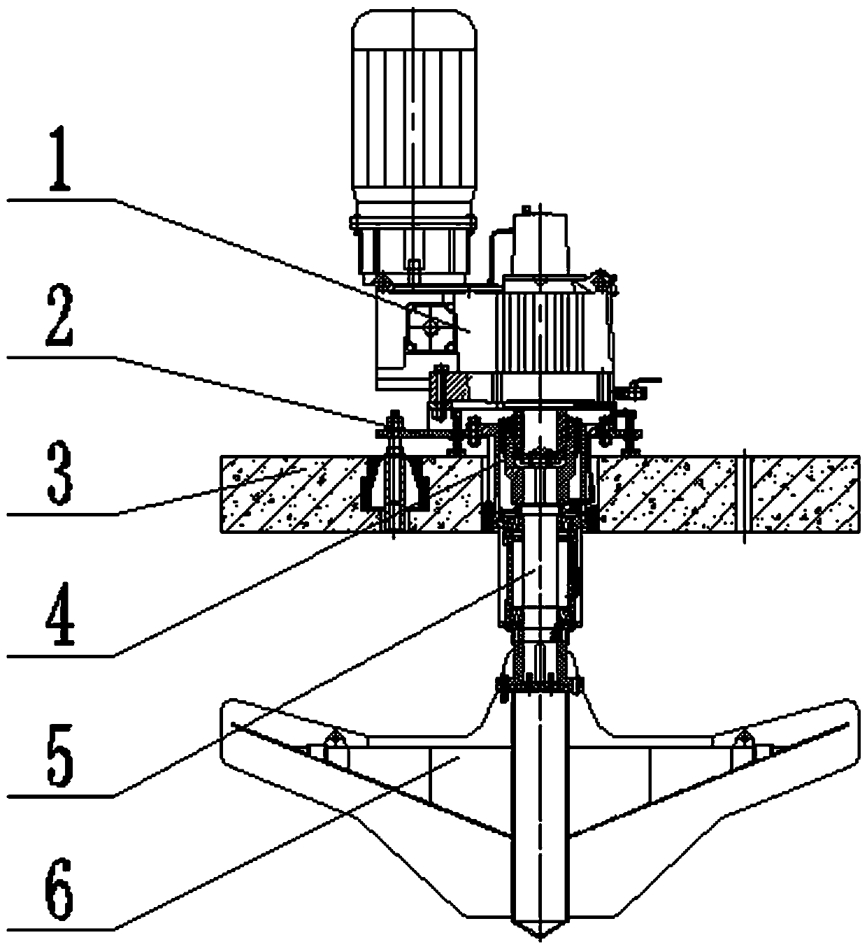 A drum-shaped self-aligning coupling type inverted umbrella surface exposure machine