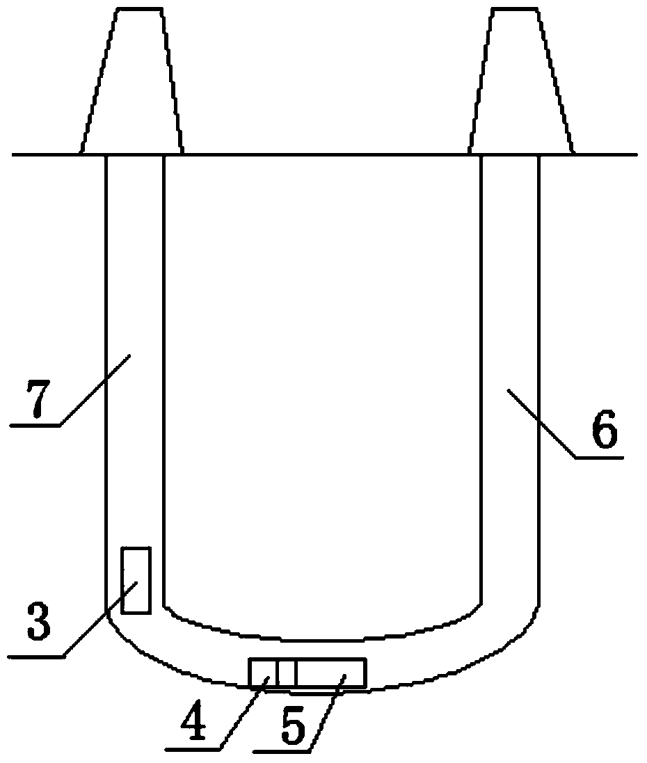 In-well drill-following navigation method based on magnetic detection