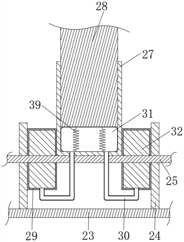 An all-round adjustable boarding bridge fixed bridge head installation structure