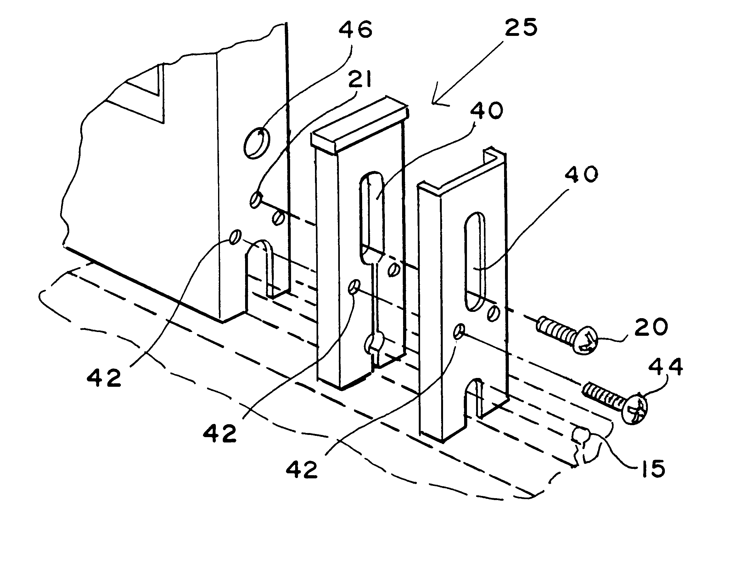 Sliding glass door track engagement and method