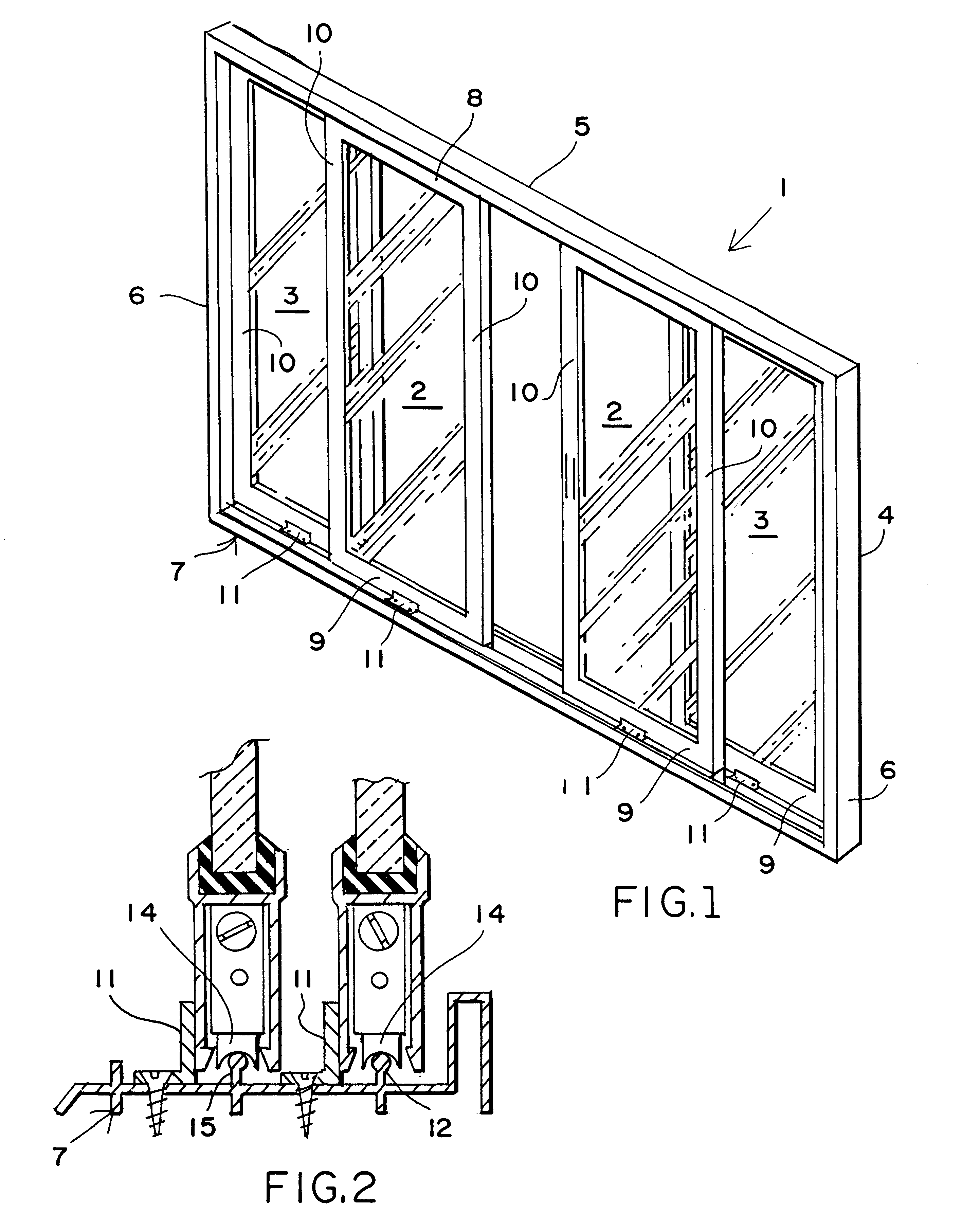 Sliding glass door track engagement and method