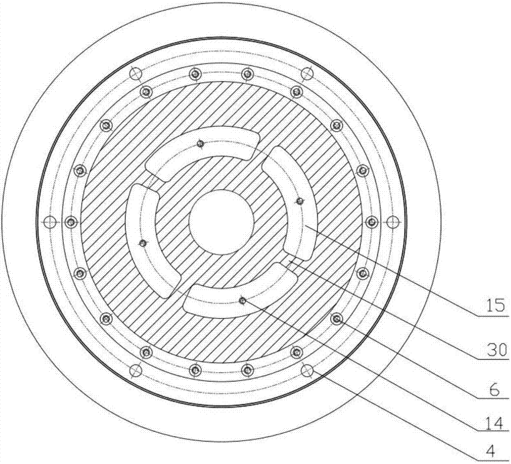 Liquid injection type online dynamic balance terminal suitable for large-external-diameter external thread grinder spindle