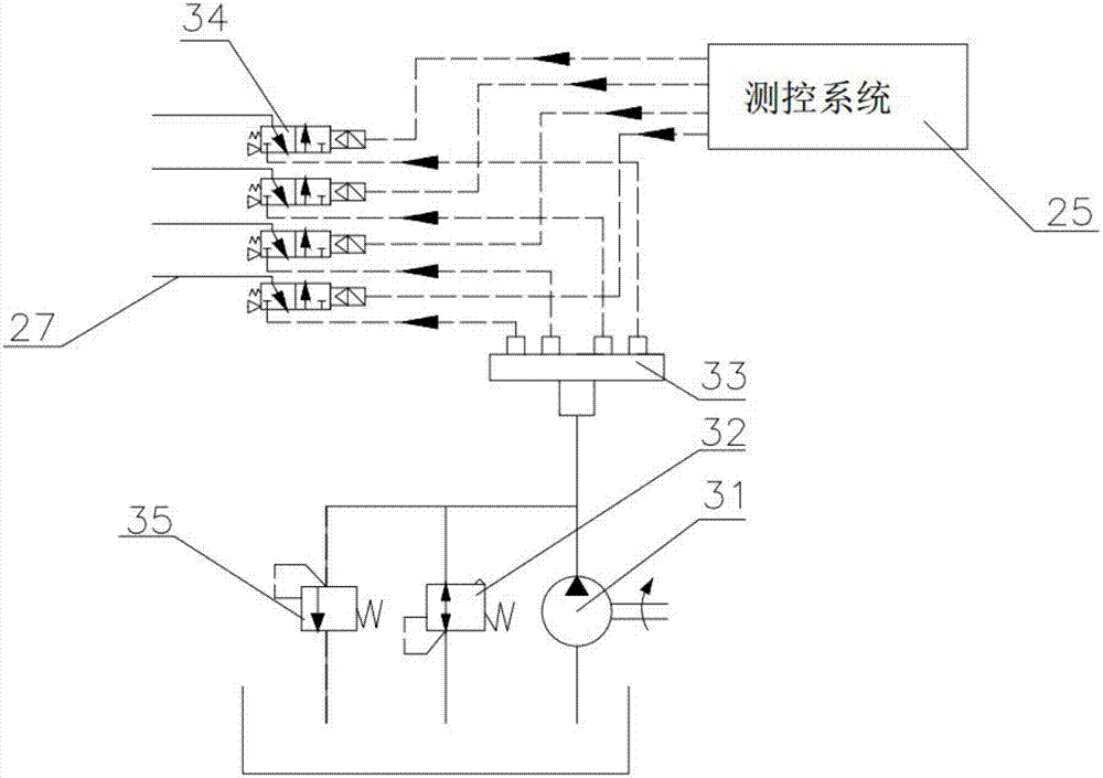 Liquid injection type online dynamic balance terminal suitable for large-external-diameter external thread grinder spindle