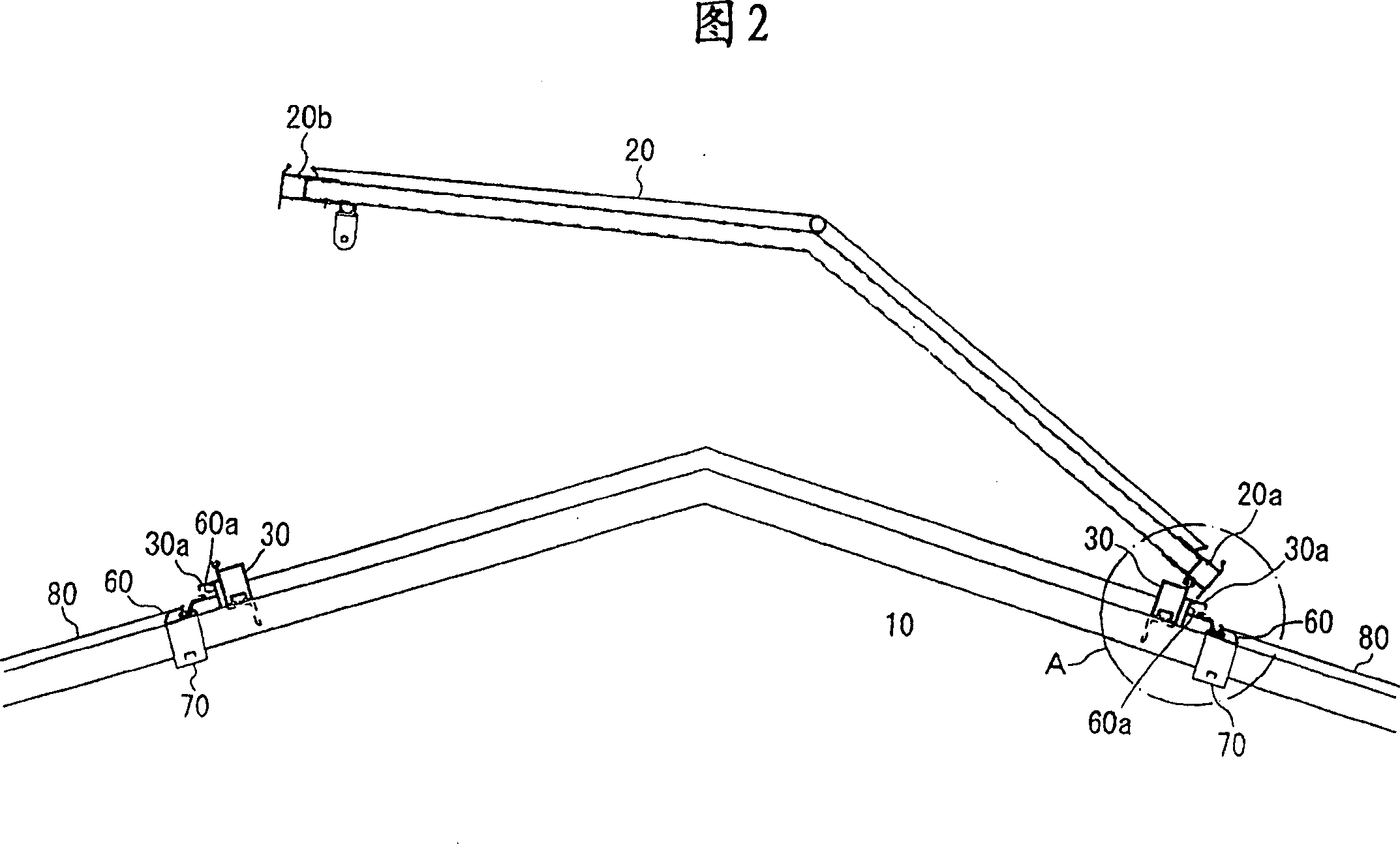 Roof structure for greenhouses