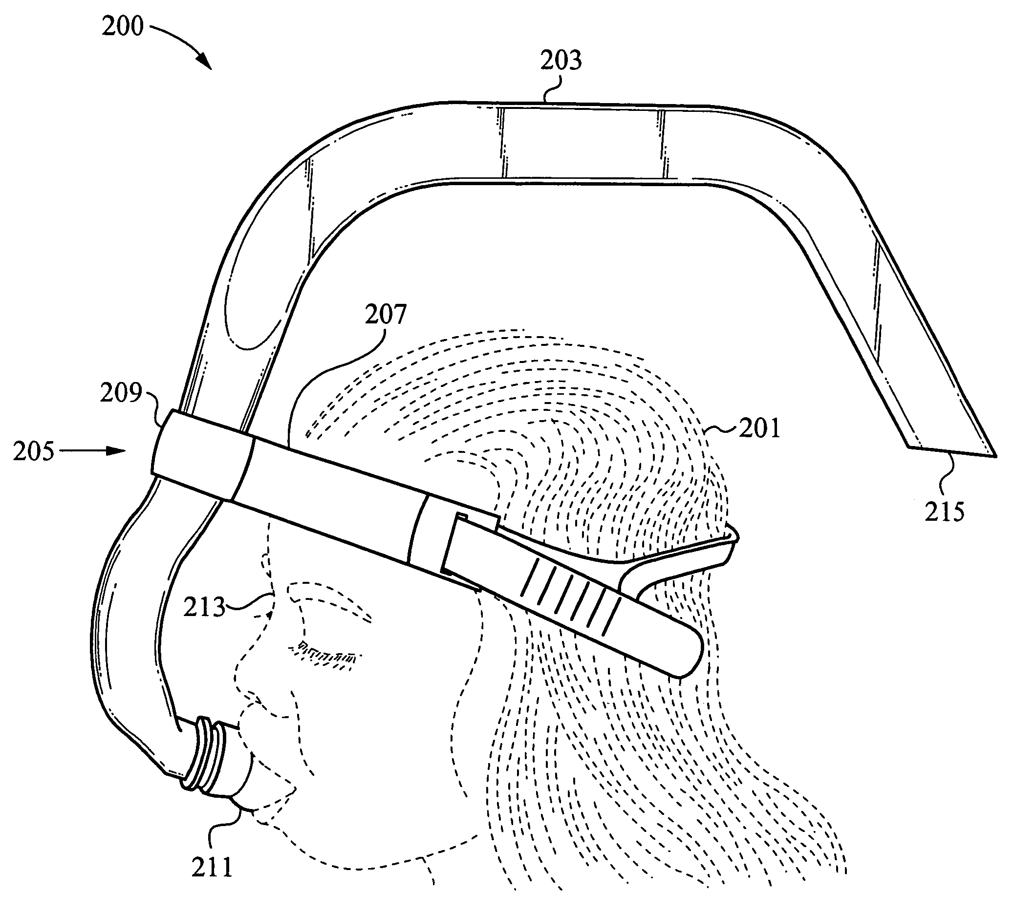 Arching snorkel