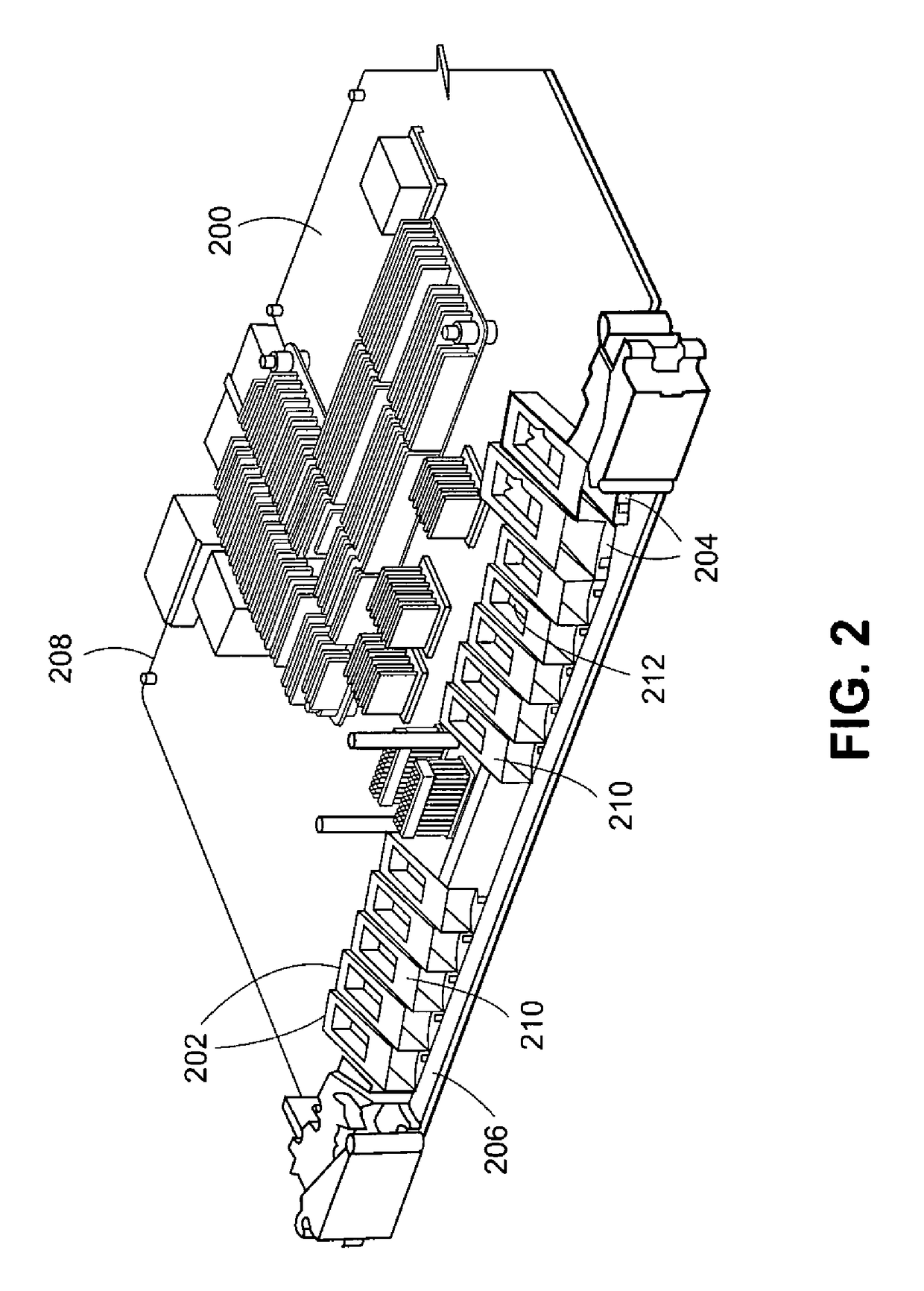 Fixation of heat sink on SFP/XFP cage