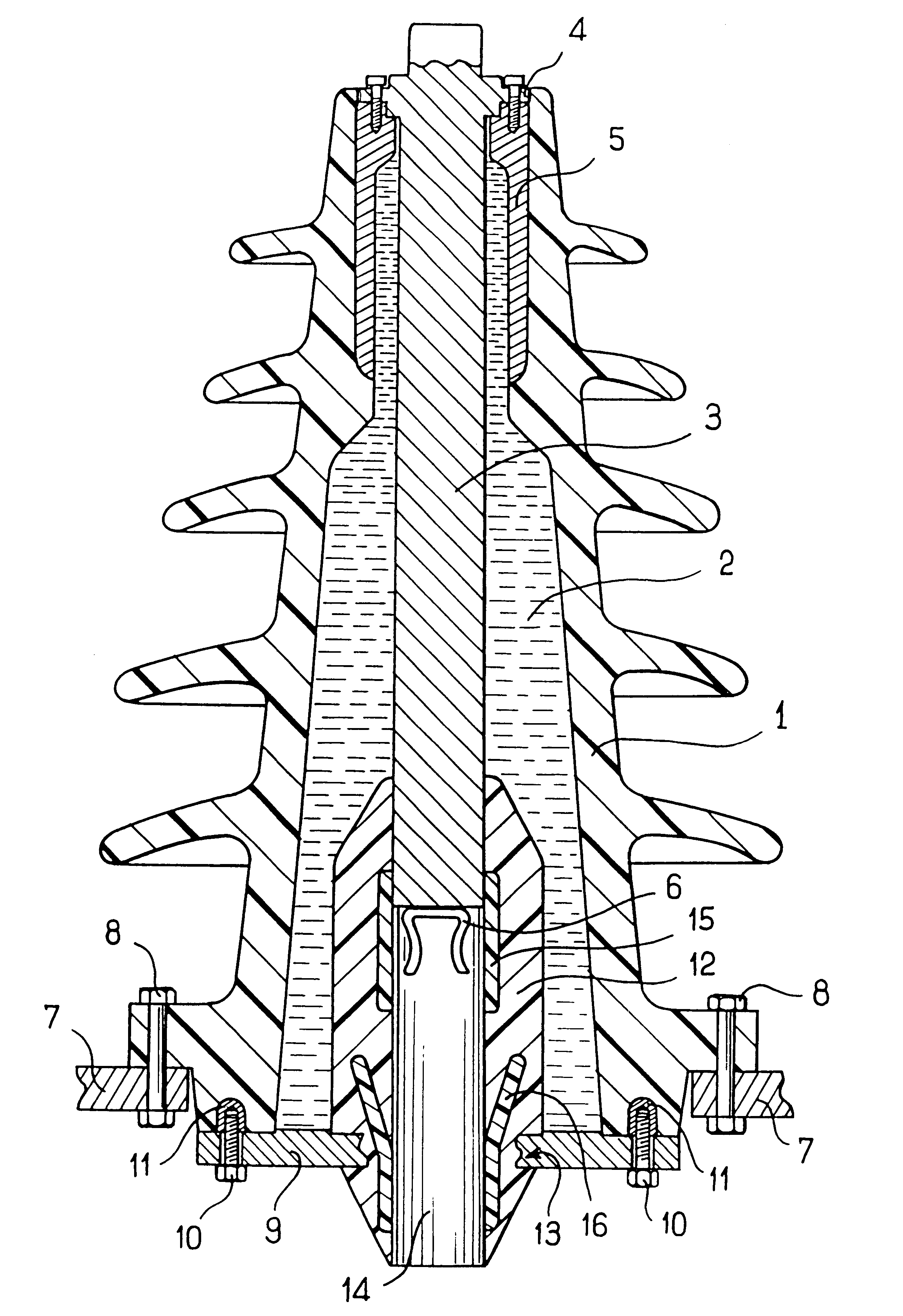 Fluid-insulated electrical link device