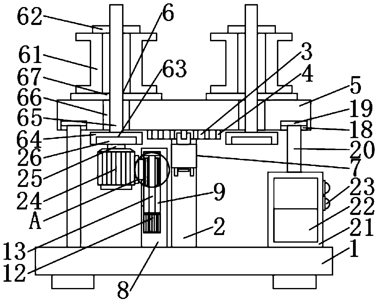 Rolling device for colored tape production