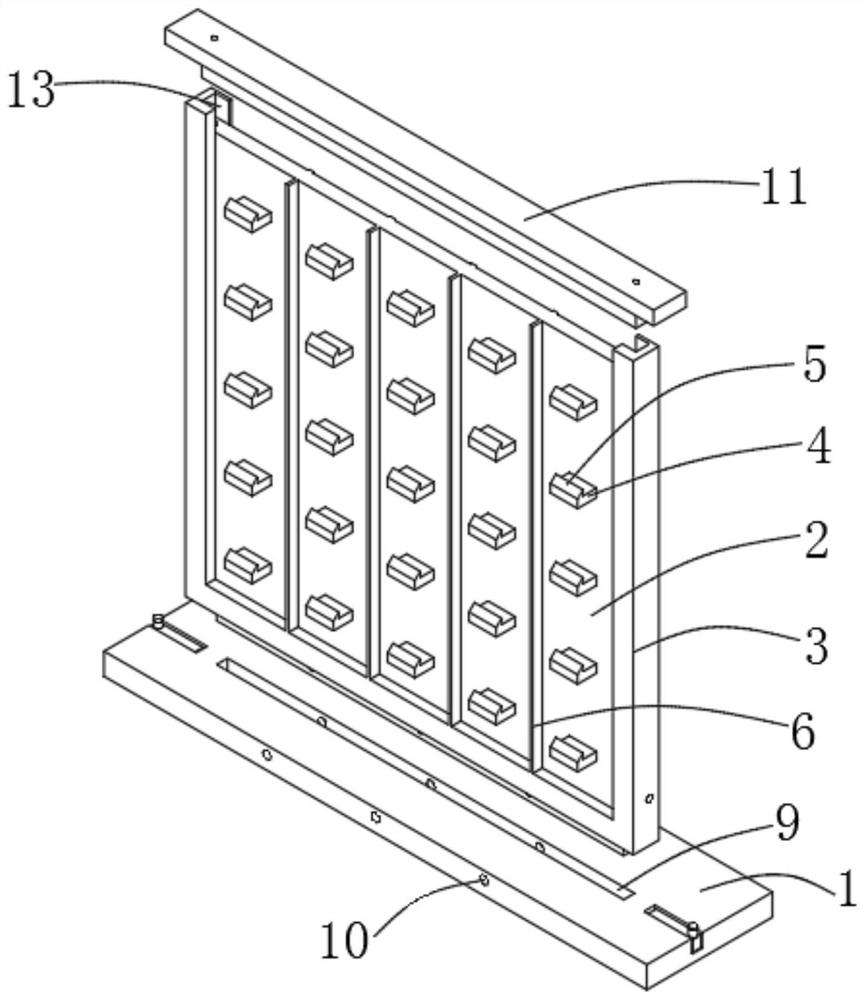 Fabricated wall mounting plate structure