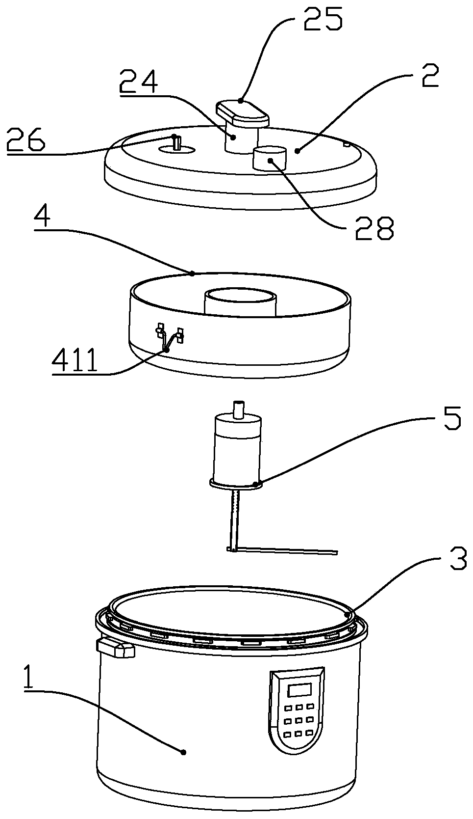 A kind of high pressure rice cooker