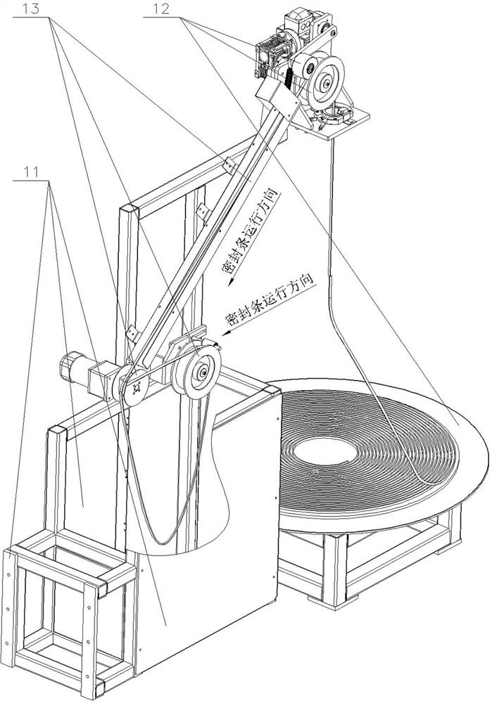 Automatic feeding device of pressure-sensitive adhesive tape production line