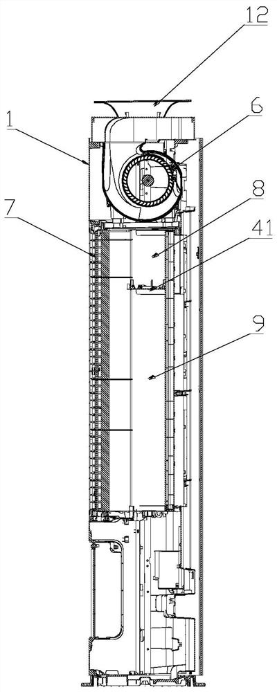 A single cross-flow air conditioner capable of ejecting wind and its control method